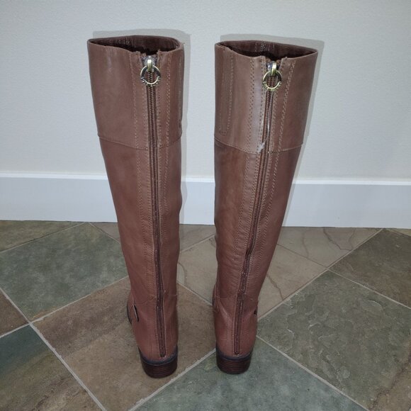 Sole Bound by Baretraps Knee High Tall Leather Riding Boots - Picture 2 of 5